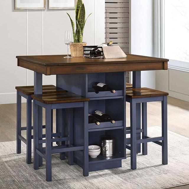 Azurine 5 Pc. Counter Ht. Set - Furniture 4 Less Outlet (Salinas,CA)