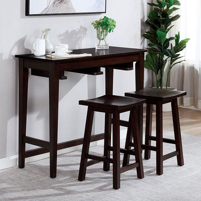Elinor Bar Table Set Cherry & Green - Furniture 4 Less Outlet (Salinas,CA)