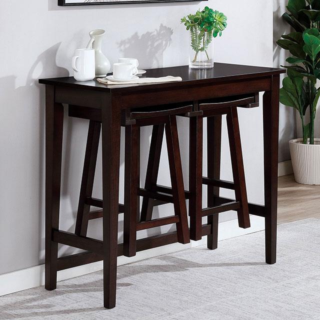 Elinor Bar Table Set Cherry & Green - Furniture 4 Less Outlet (Salinas,CA)