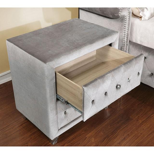 Alzir Night Stand Gray - Furniture 4 Less Outlet (Salinas,CA)