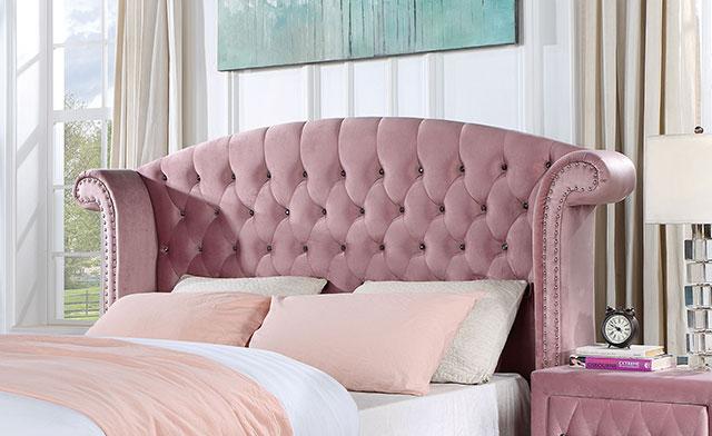 Zohar Queen & Twin Bed Black, Grey, & Pink - Furniture 4 Less Outlet (Salinas,CA)