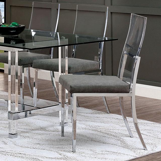 Casper Chrome Side Chair (2/CTN) - Furniture 4 Less Outlet (Salinas,CA)