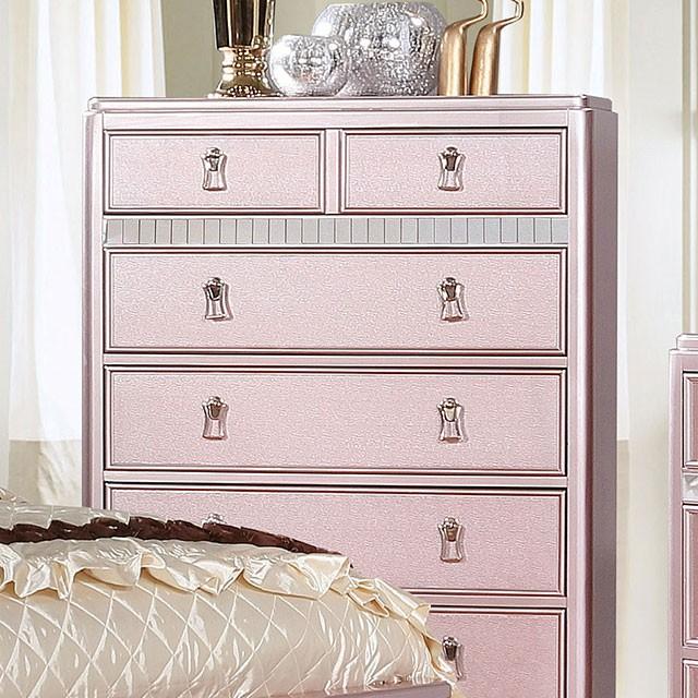 Ariston Rose Gold Chest - Furniture 4 Less Outlet (Salinas,CA)