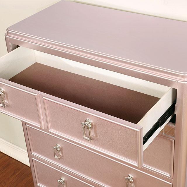Ariston Rose Gold Chest - Furniture 4 Less Outlet (Salinas,CA)