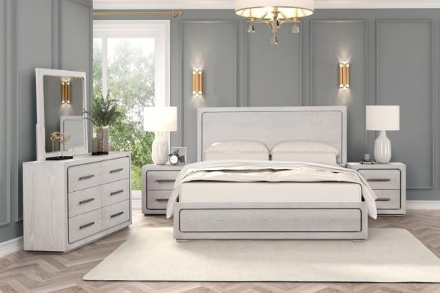 Crowthorne Bed White & Grey - Furniture 4 Less Outlet (Salinas,CA)