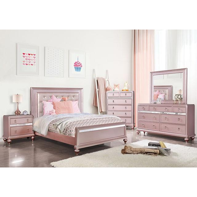 Ariston Rose Pink Mirror - Furniture 4 Less Outlet (Salinas,CA)