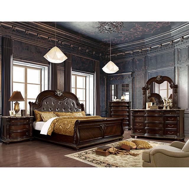 Fromberg Brown Cherry Mirror - Furniture 4 Less Outlet (Salinas,CA)