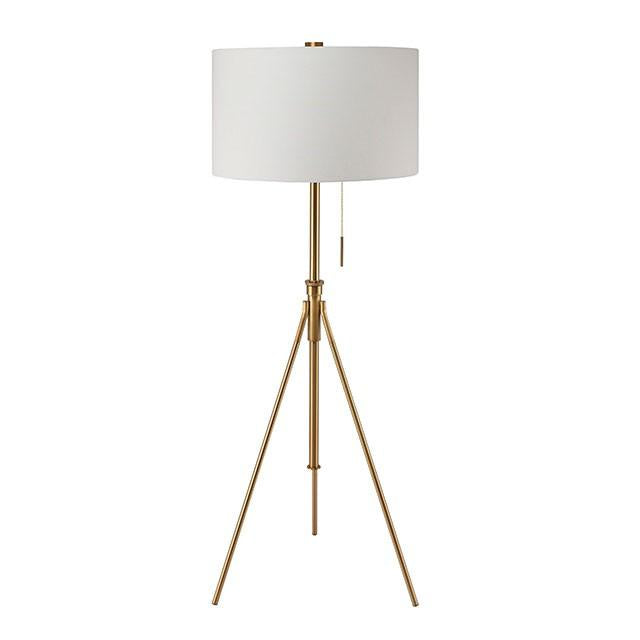Zaya Stained Gold Floor Lamp - Furniture 4 Less Outlet (Salinas,CA)