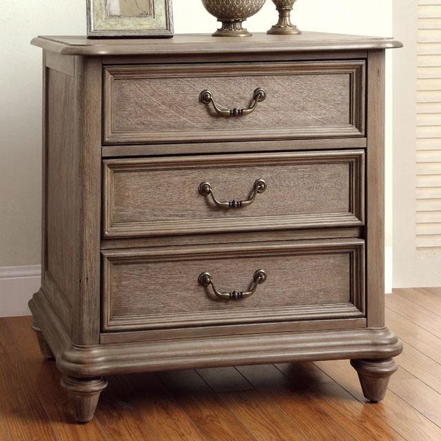BELGRADE I Rustic Natural Tone Night Stand - Furniture 4 Less Outlet (Salinas,CA)