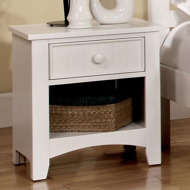Corry White Night Stand - Furniture 4 Less Outlet (Salinas,CA)