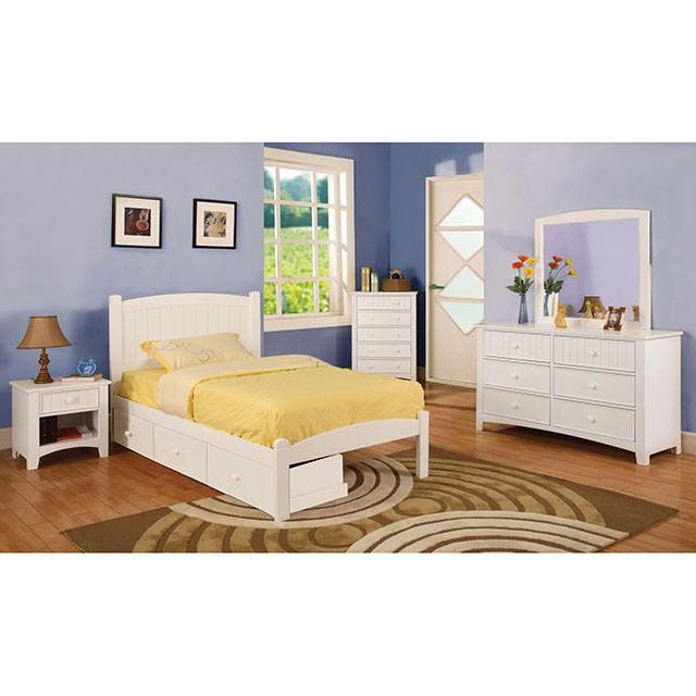 Corry White Media Chest - Furniture 4 Less Outlet (Salinas,CA)