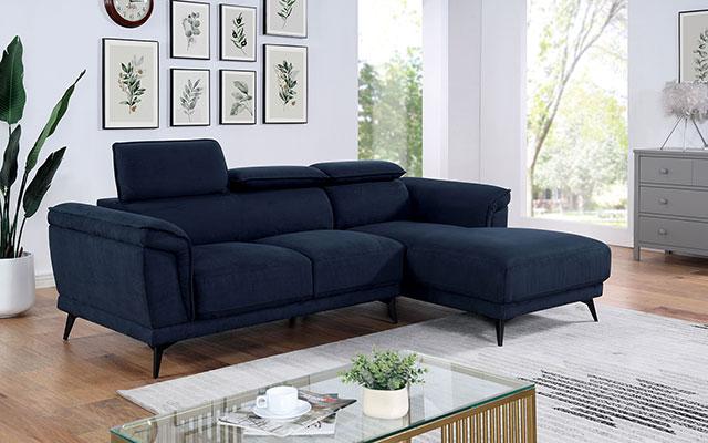 NAPANEE Sectional, Navy - Furniture 4 Less Outlet (Salinas,CA)