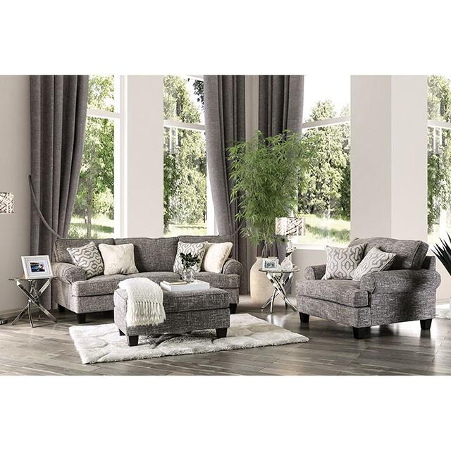 Pierpont Gray Ottoman - Furniture 4 Less Outlet (Salinas,CA)