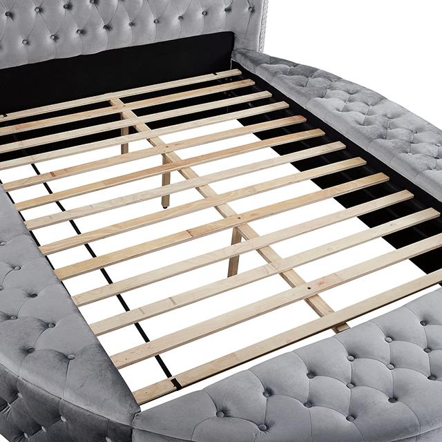 SANSOM Queen Bed, Gray - Furniture 4 Less Outlet (Salinas,CA)