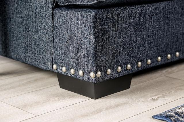 SONORA Loveseat, Dark Navy - Furniture 4 Less Outlet (Salinas,CA)