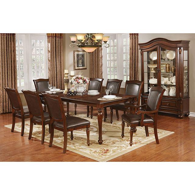 Sylvana Brown Cherry/Espresso Arm Chair (2/CTN) - Furniture 4 Less Outlet (Salinas,CA)