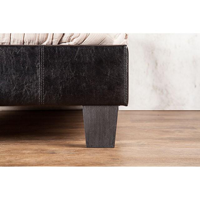 Velen Black Cal.King, E.King, Full, & Twin Bed Black & White - Furniture 4 Less Outlet (Salinas,CA)