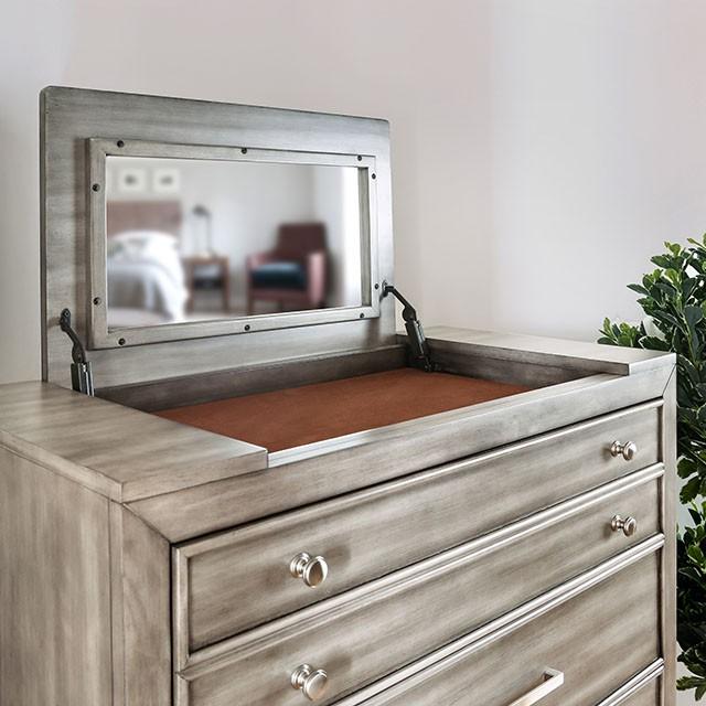 DAPHNE Gray Chest - Furniture 4 Less Outlet (Salinas,CA)