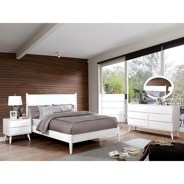 LENNART II White Oval Mirror - Furniture 4 Less Outlet (Salinas,CA)