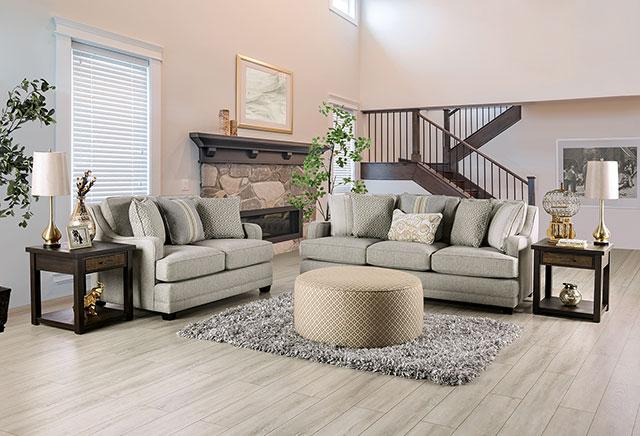 STEPHNEY Sofa, Gray/Gold - Furniture 4 Less Outlet (Salinas,CA)