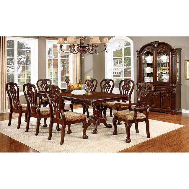 ELANA Brown Cherry Dining Table w/ 18" Butterfly Leaf - Furniture 4 Less Outlet (Salinas,CA)
