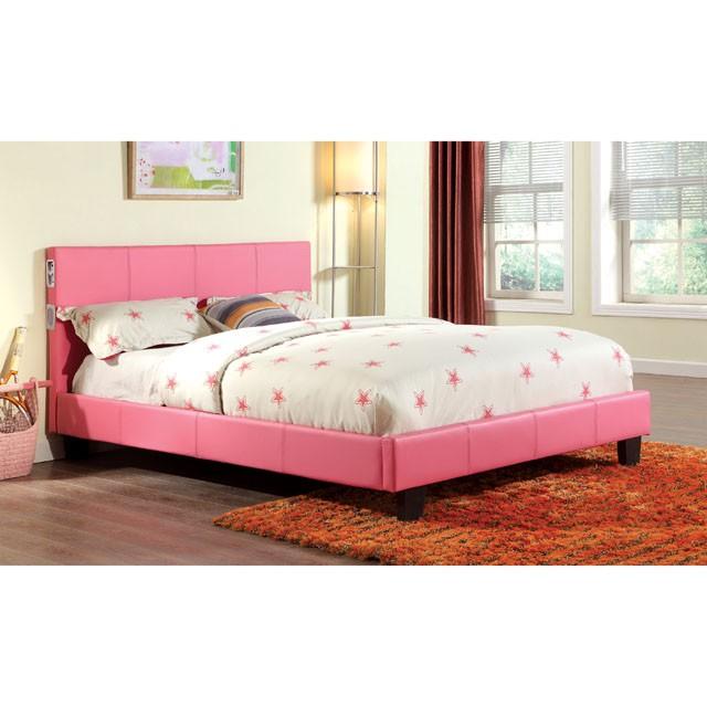 Evans E.King & Cal.King Bed Espressso, White, & Camel - Furniture 4 Less Outlet (Salinas,CA)