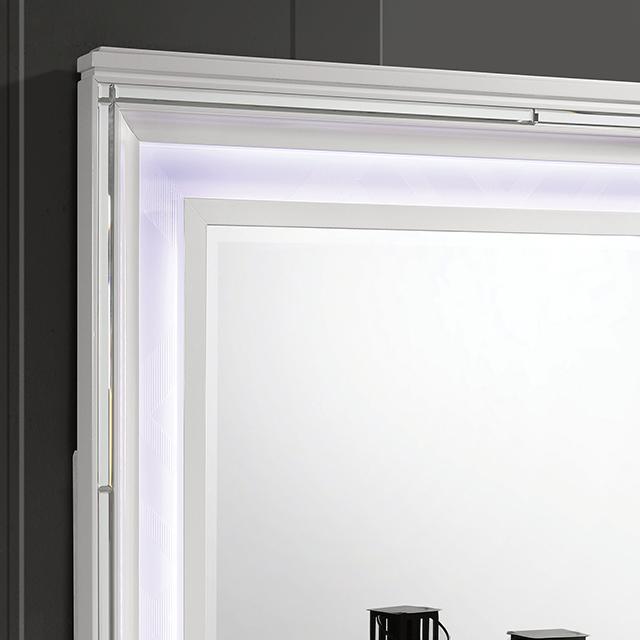 Emmeline Bed Silver & White - Furniture 4 Less Outlet (Salinas,CA)