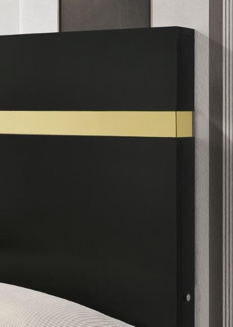 Lillestrom Bed Black - Furniture 4 Less Outlet (Salinas,CA)