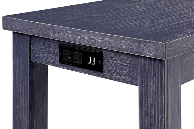Caerleon 3 & 4 Piece Counter Ht. Set Gray & Blue - Furniture 4 Less Outlet (Salinas,CA)