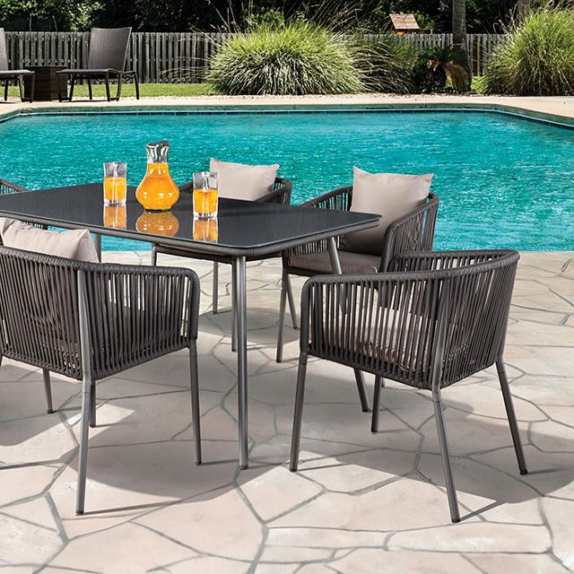 Tushari 8 Pc. Outdoor Dining Set - Furniture 4 Less Outlet (Salinas,CA)