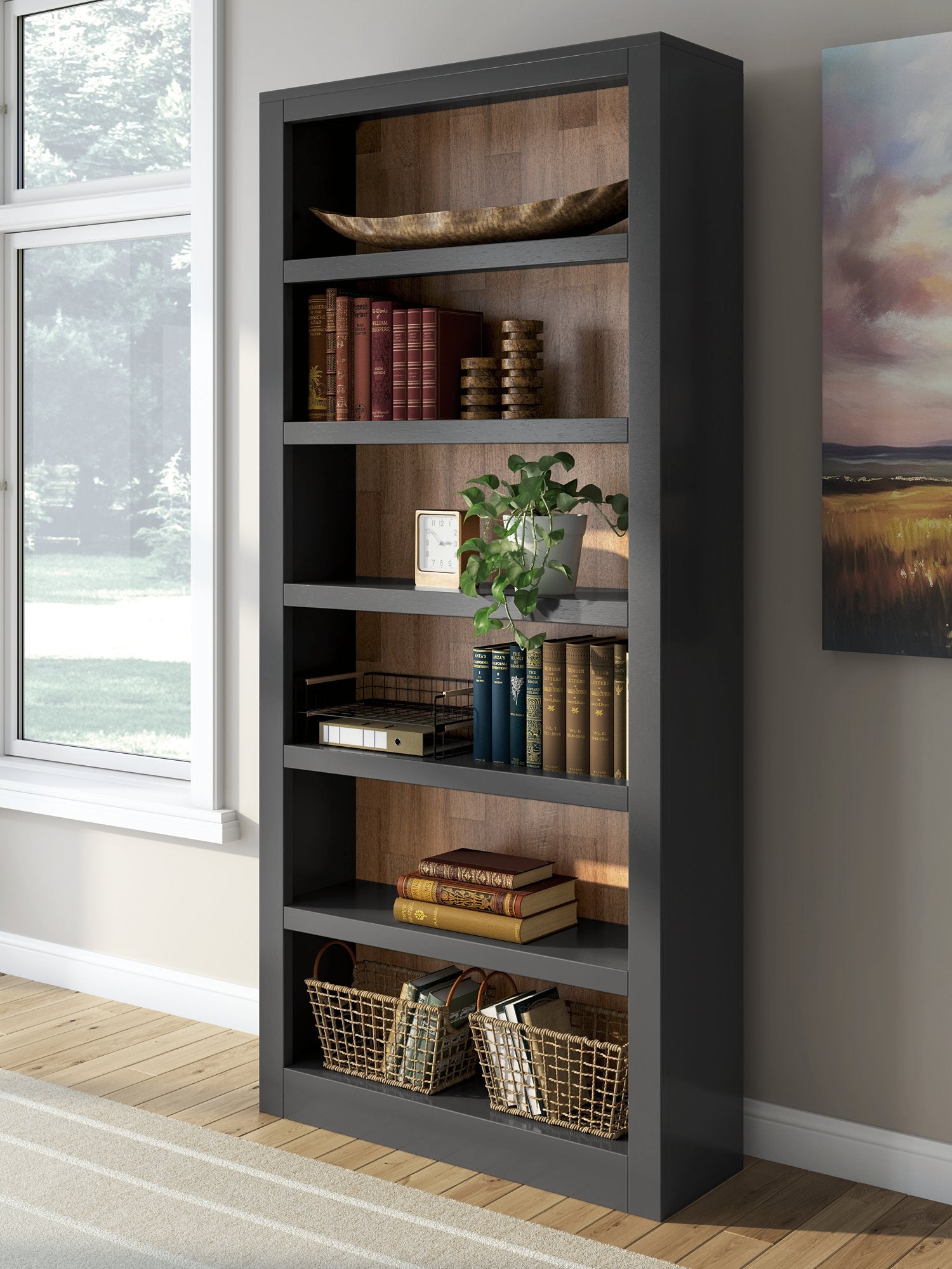 Wildenauer 75" Bookcase - Furniture 4 Less Outlet (Salinas,CA)