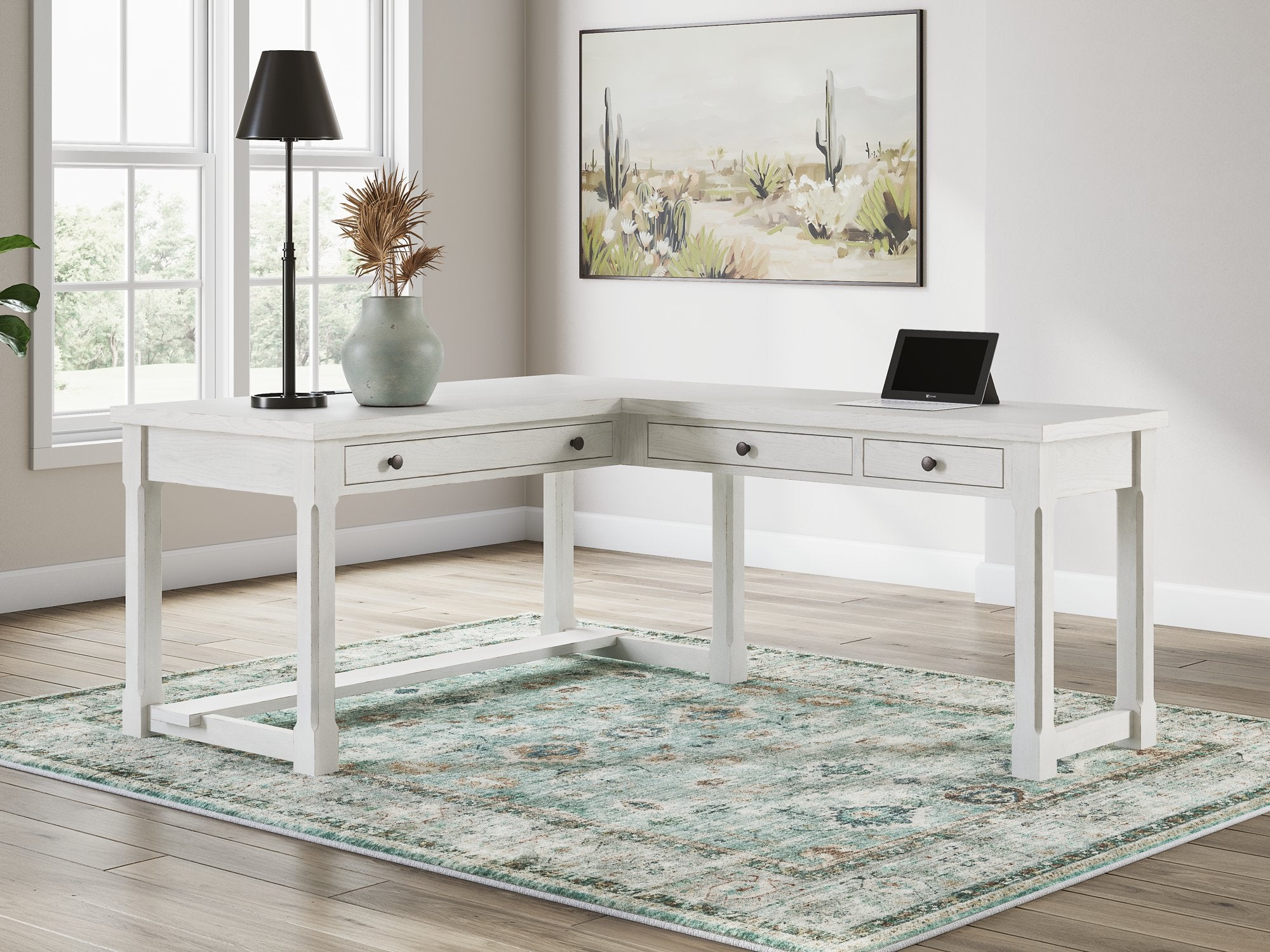 Robbinsdale L-Shaped Home Office Desk - Furniture 4 Less Outlet (Salinas,CA)