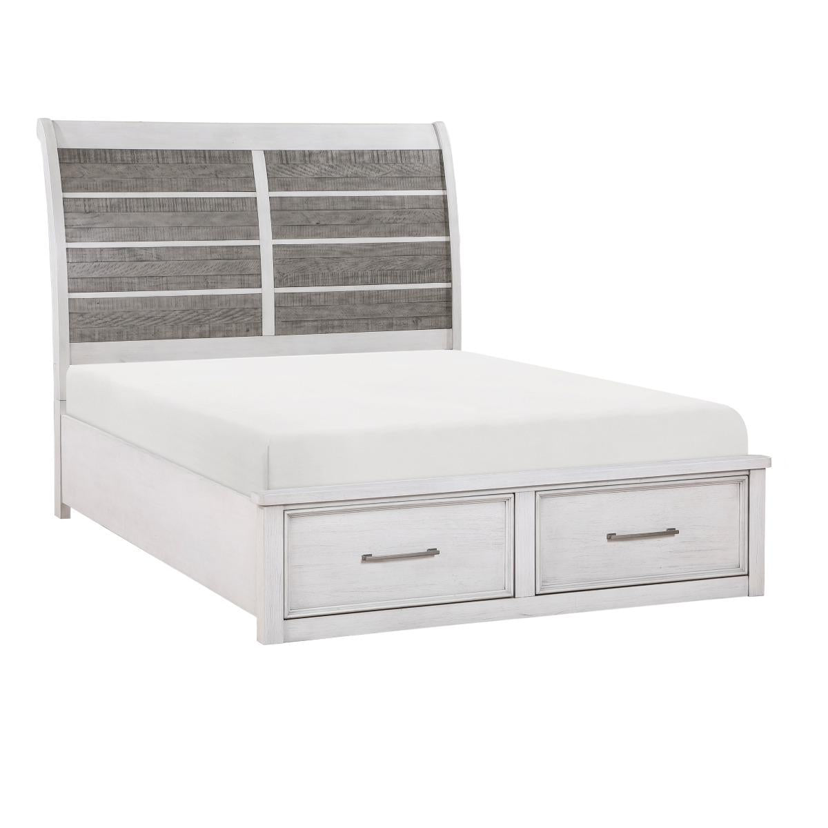 Ambrose California King & Eastern King Platform Bed with Footboard Storage - Furniture 4 Less Outlet (Salinas,CA)