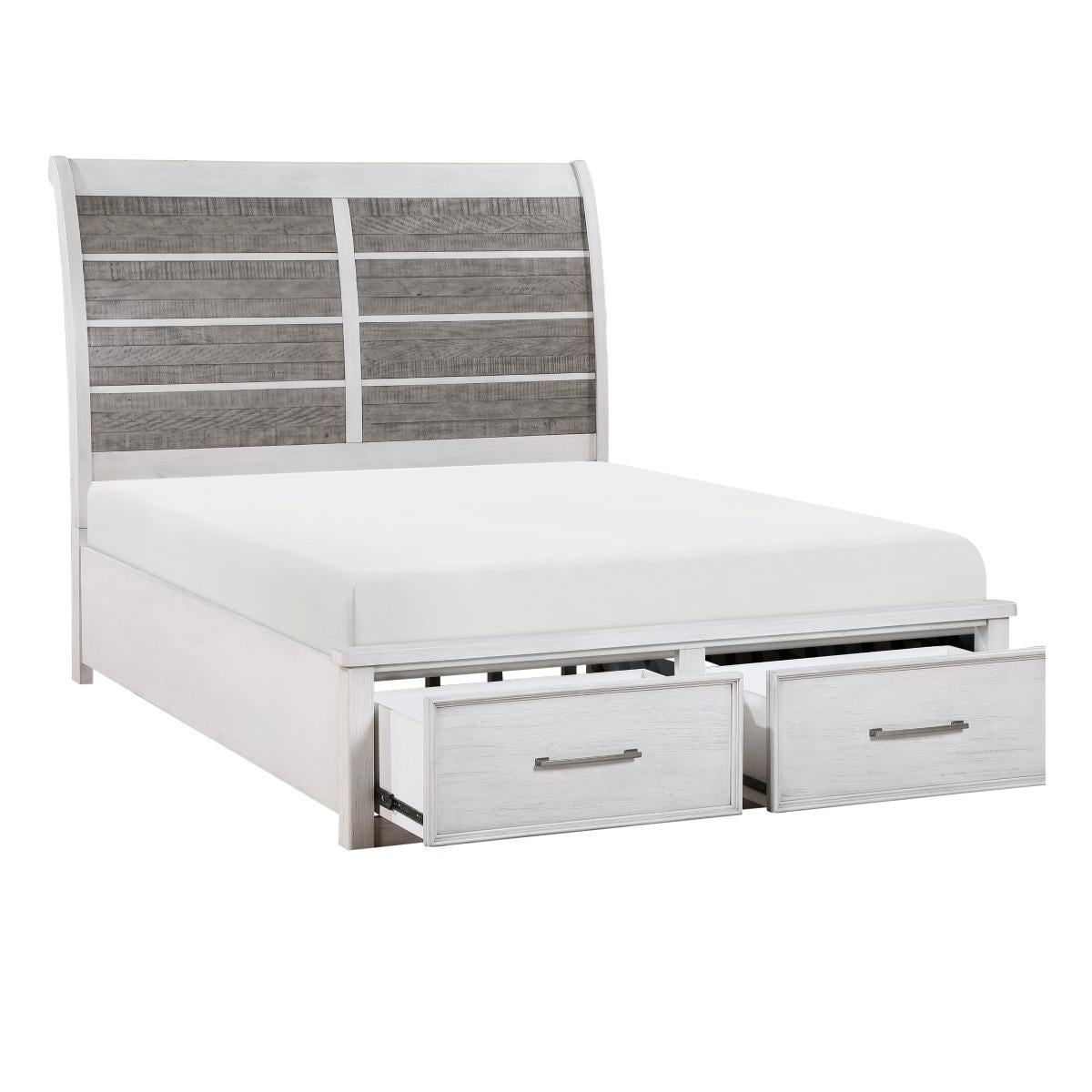 Ambrose California King & Eastern King Platform Bed with Footboard Storage - Furniture 4 Less Outlet (Salinas,CA)
