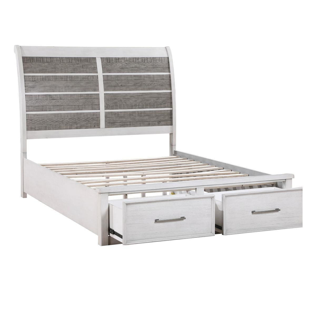 Ambrose California King & Eastern King Platform Bed with Footboard Storage - Furniture 4 Less Outlet (Salinas,CA)