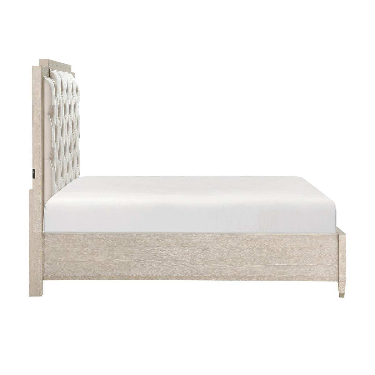 Genoa California King & Eastern King Platform Bed with Footboard Storage - Furniture 4 Less Outlet (Salinas,CA)