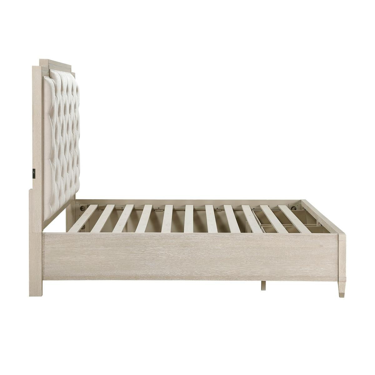 Genoa California King & Eastern King Platform Bed with Footboard Storage - Furniture 4 Less Outlet (Salinas,CA)