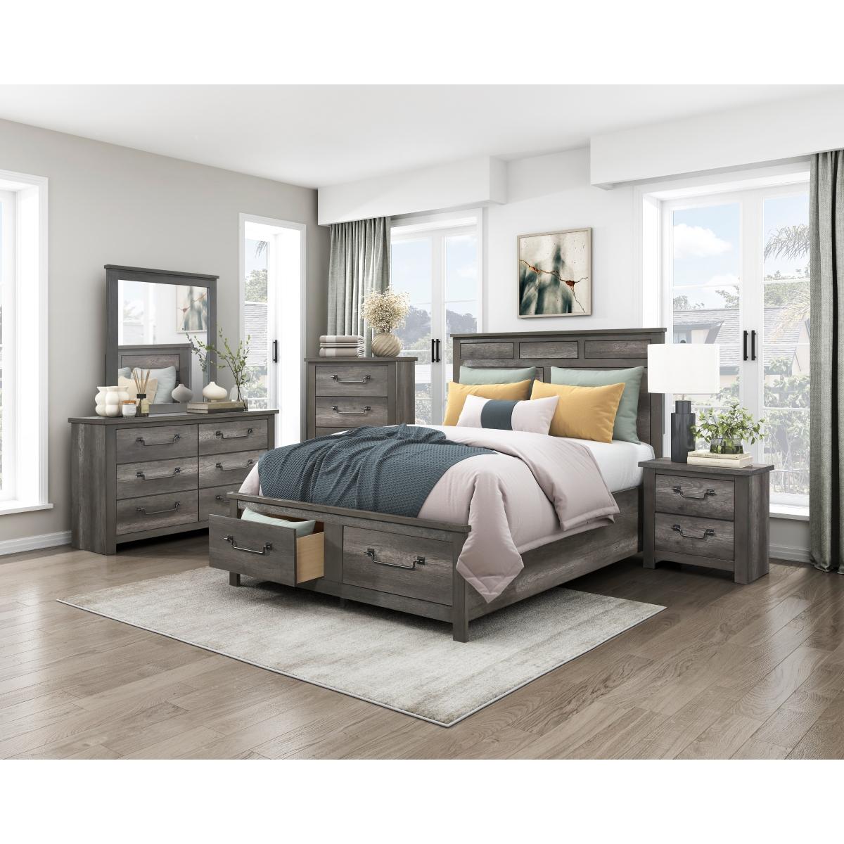 Lenior California King & Eastern King Bed - Furniture 4 Less Outlet (Salinas,CA)