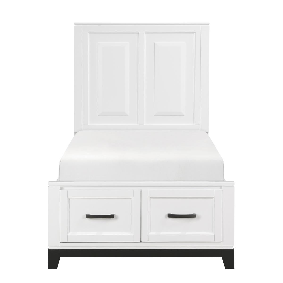 Garretson 4 & 5 Piece Bed Set Gray & White - Furniture 4 Less Outlet (Salinas,CA)