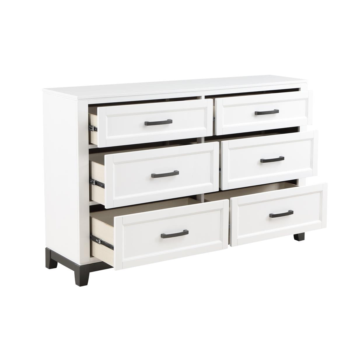Garretson 4 & 5 Piece Bed Set Gray & White - Furniture 4 Less Outlet (Salinas,CA)