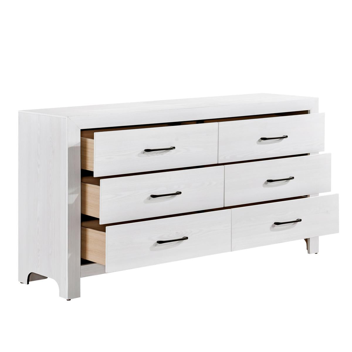 Corbin Queen & Twin Bed Set White - Furniture 4 Less Outlet (Salinas,CA)