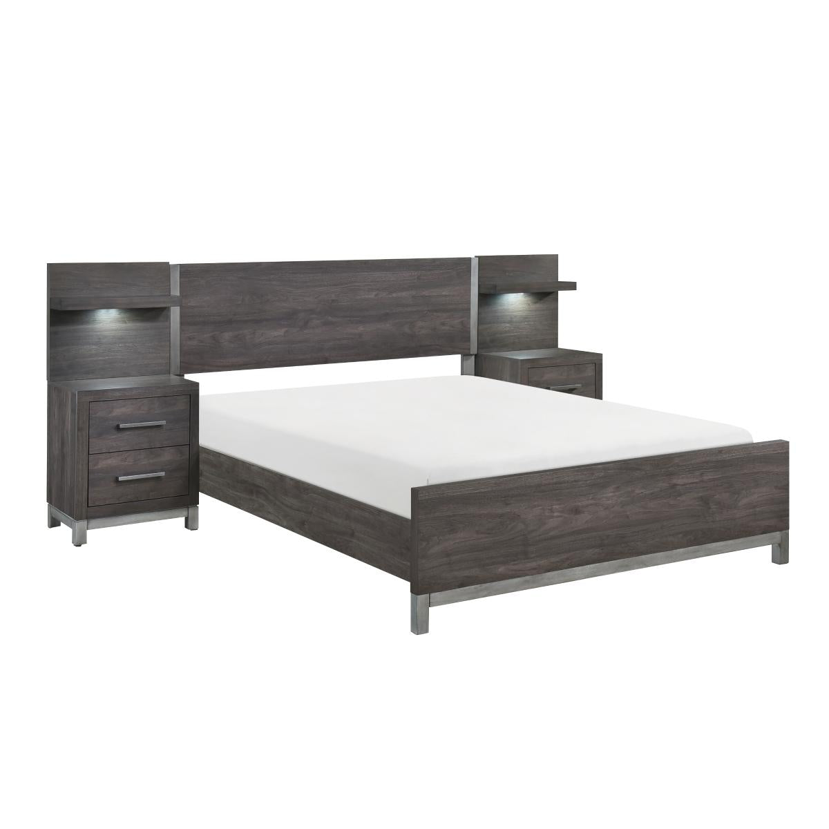 Zephyr 5pc Set Queen Wall Bed - Furniture 4 Less Outlet (Salinas,CA)