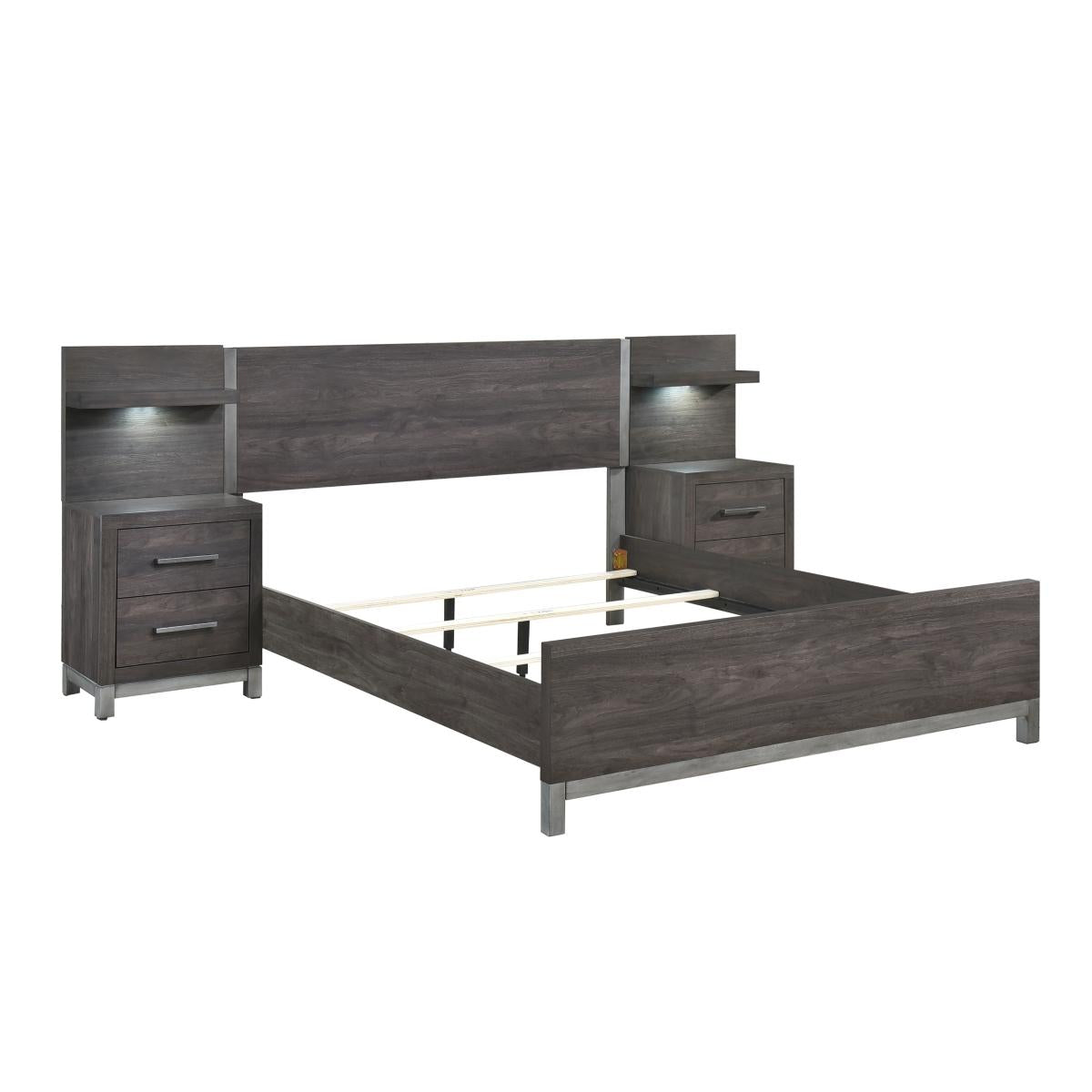 Zephyr 5pc Set Queen Wall Bed - Furniture 4 Less Outlet (Salinas,CA)