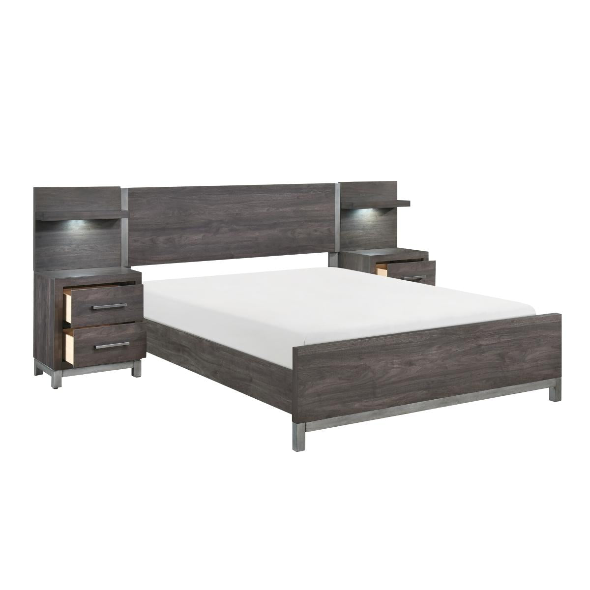 Zephyr 5pc Set Queen Wall Bed - Furniture 4 Less Outlet (Salinas,CA)