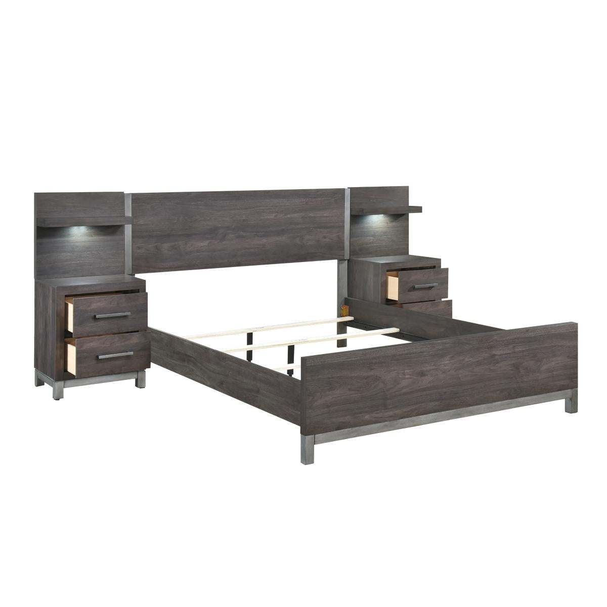 Zephyr 5pc Set Queen Wall Bed - Furniture 4 Less Outlet (Salinas,CA)