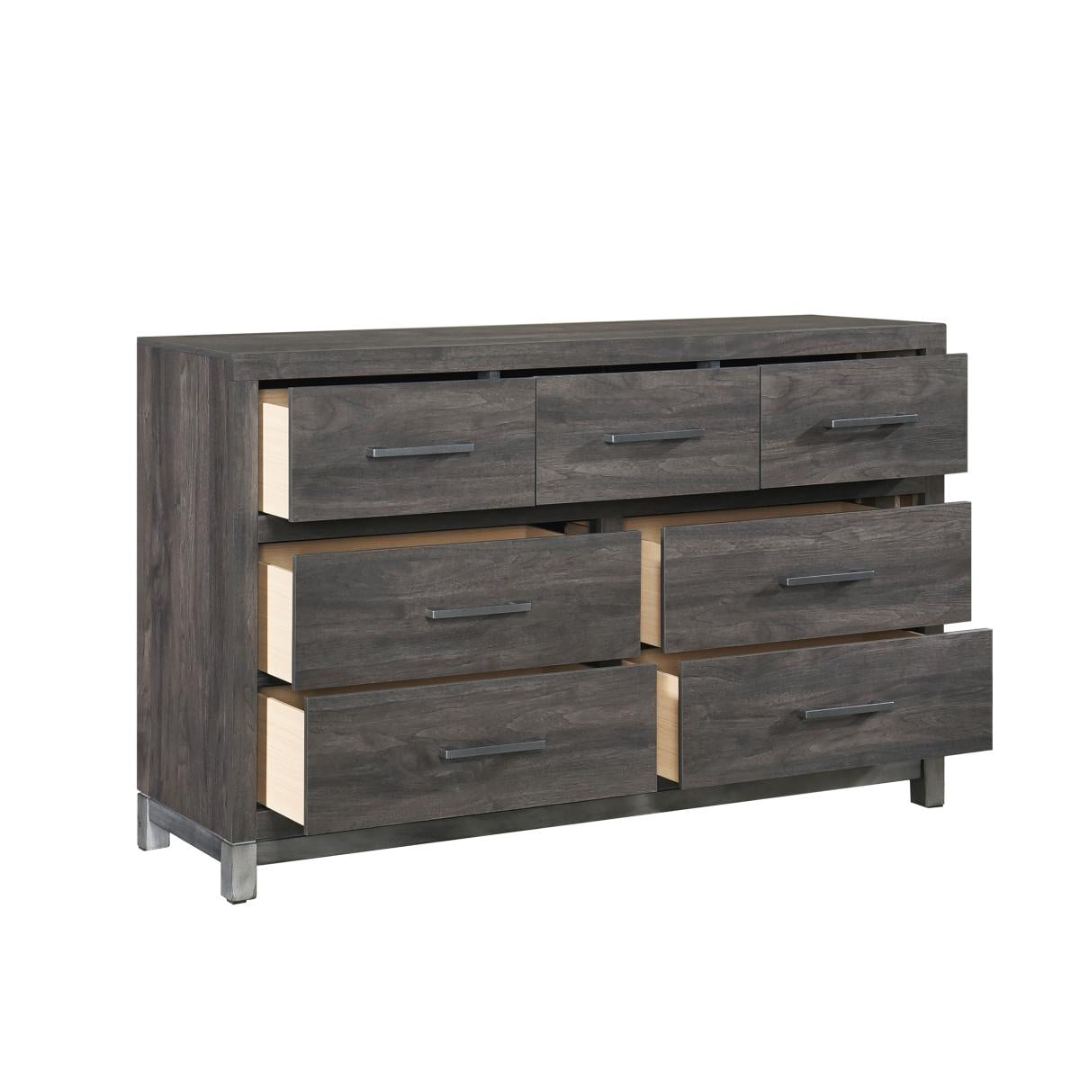 Zephyr 4 & 5 Piece Bed Set Natural & Oak - Furniture 4 Less Outlet (Salinas,CA)