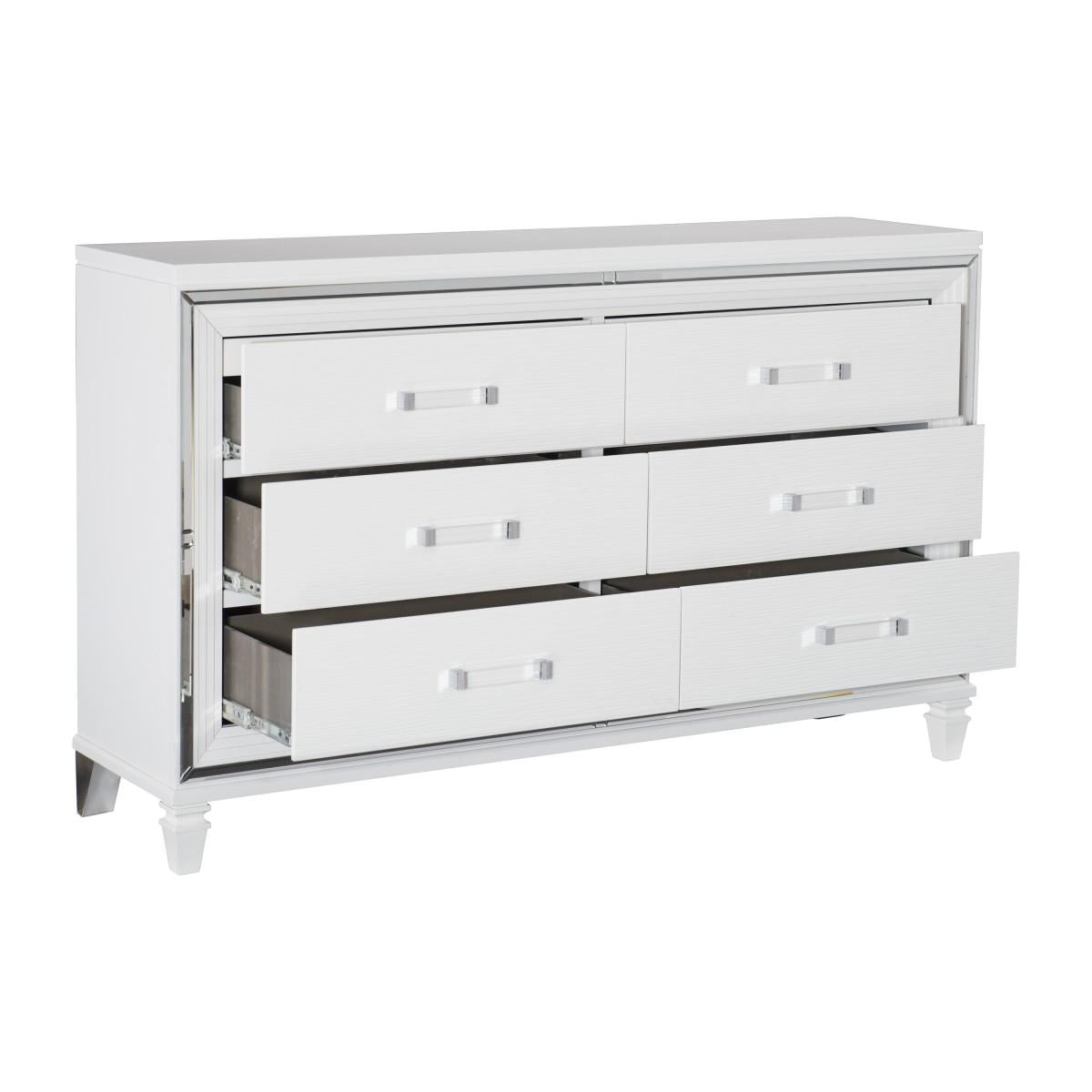 Tamsin Bed Set White & Gray - Furniture 4 Less Outlet (Salinas,CA)