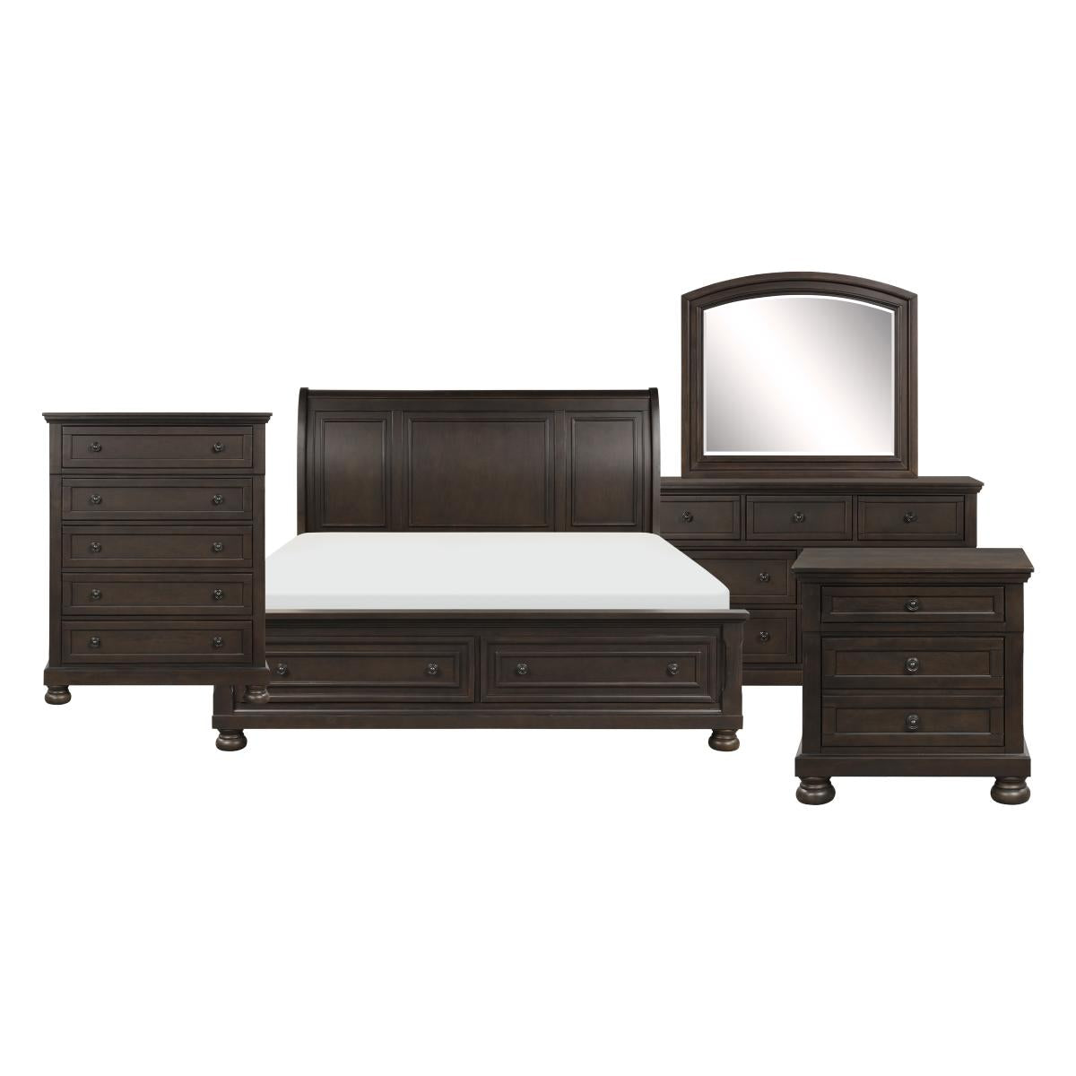 Begonia 4 and 5 Piece Bed Set - Furniture 4 Less Outlet (Salinas,CA)