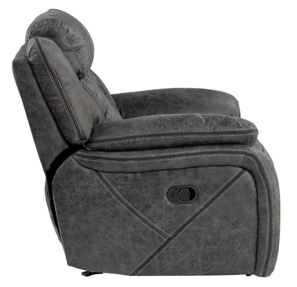 Madrona Hill Glider Reclining Chair in Gray 9989GY-1 - Furniture 4 Less Outlet (Salinas,CA)