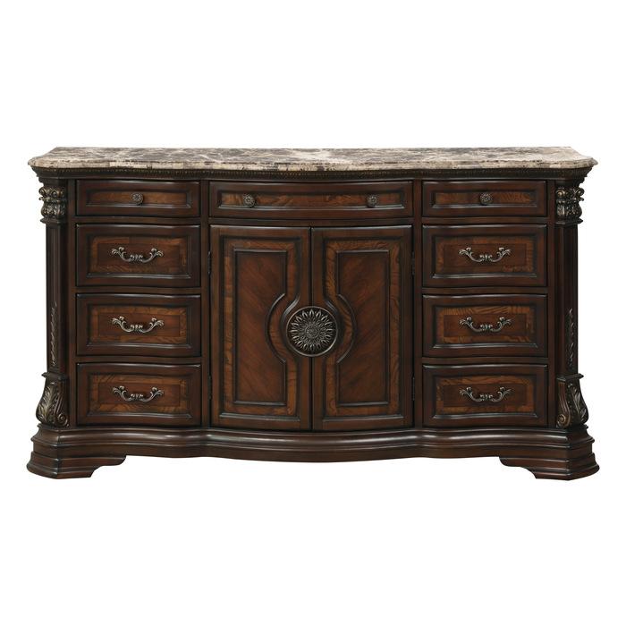 Antoinetta Dresser in Warm Cherry 1919-5 - Furniture 4 Less Outlet (Salinas,CA)
